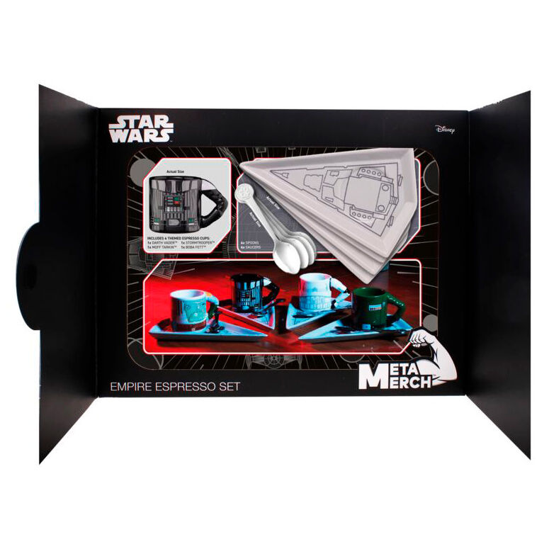 Conjunto de xícaras de café expresso Empire Star Wars