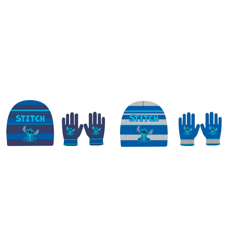 stitch disney children's hat and gloves set (assorted)