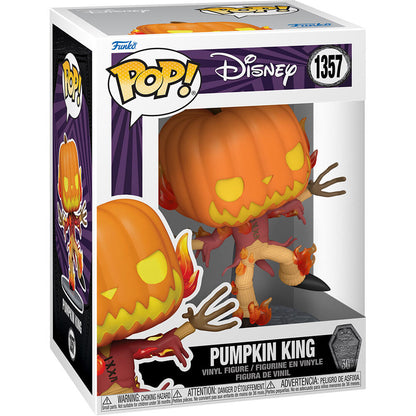 disney pop  nightmare before christmas 30th anniversary pumpkin king figure