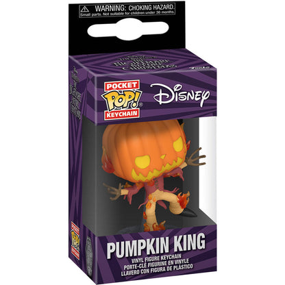 disney nightmare before christmas pocket pop pumpkin king 30th anniversary keychain
