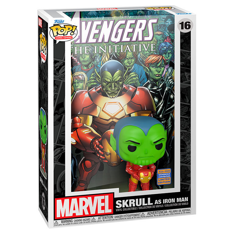 marvel avengers pop  figure album: skrull as iron man (exclusive)