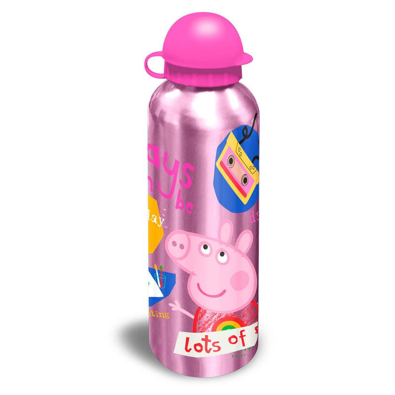Peppa Pig 500ml Aluminium Trinkflasche (verschiedene Farben)