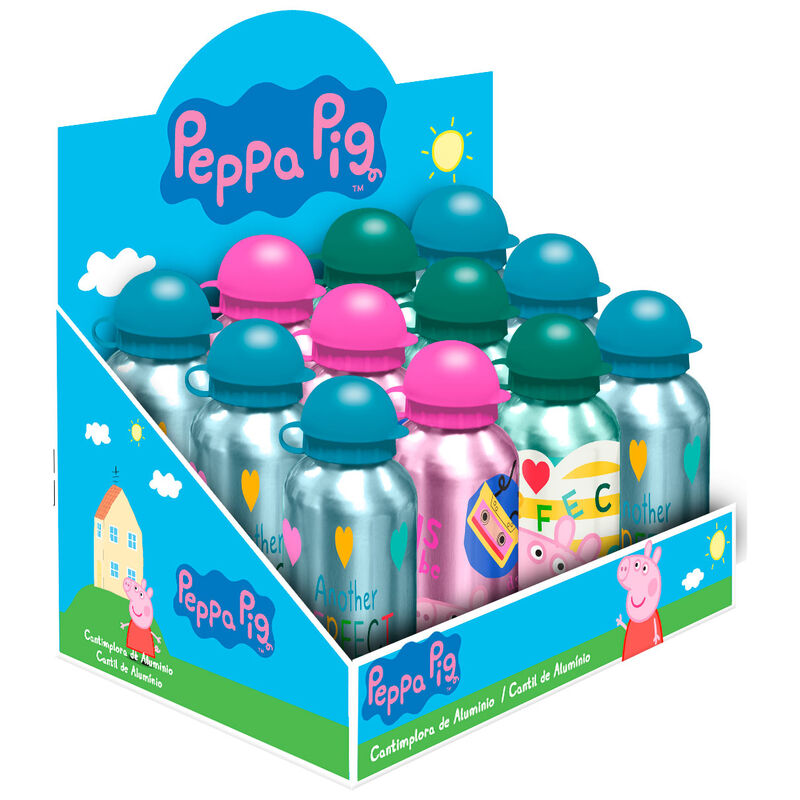 peppa pig 500ml aluminum water bottle (assorted)