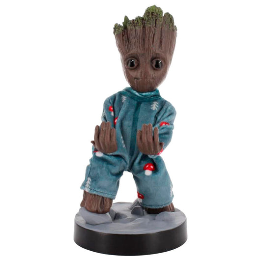 cable guy groot in pyjamas support stand marvel guardians of the galaxy 20cm