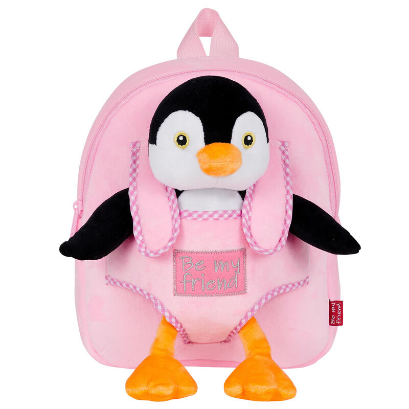 reversible backpack  peggie penguin plush toy 27cm