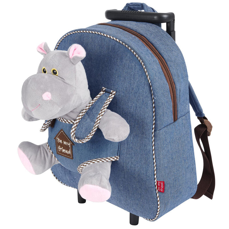 Wózek Pluszowy Hipopotam Ostrokrzew 38 cm