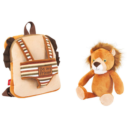 Plecak dwustronny + pluszowy Lenny Lion 25cm
