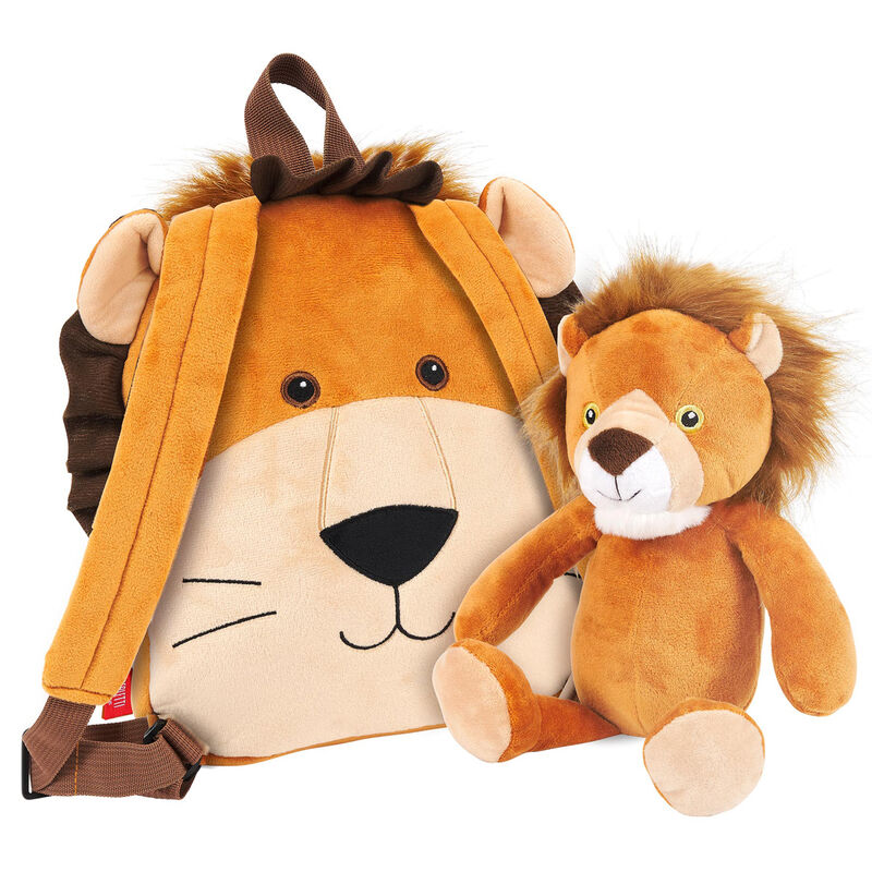 Plecak dwustronny + pluszowy Lenny Lion 25cm