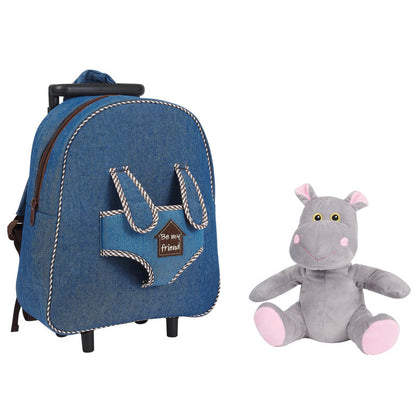 Wózek Pluszowy Hipopotam Ostrokrzew 38 cm