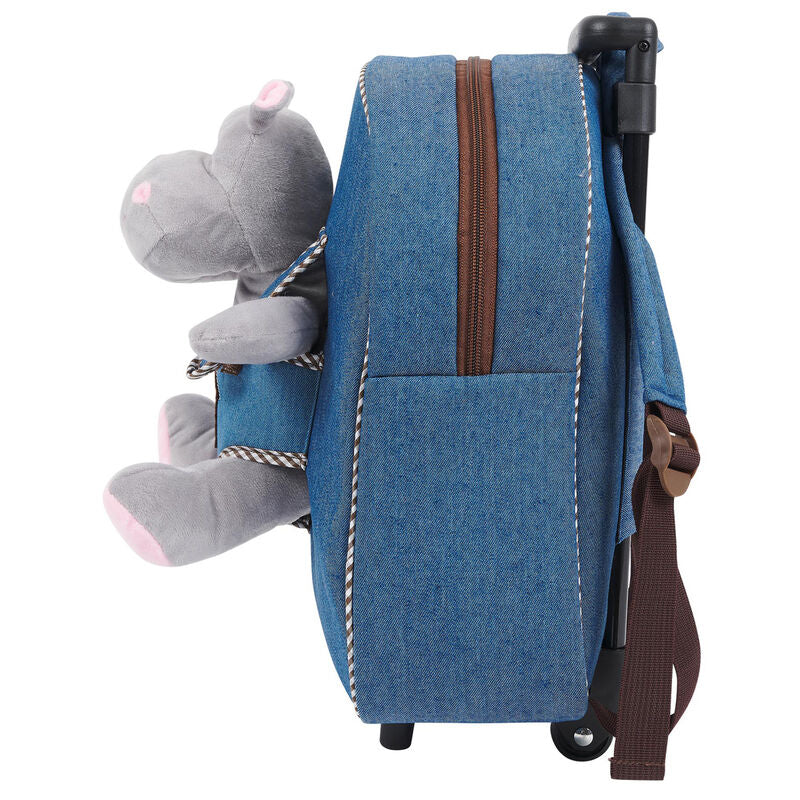 Wózek Pluszowy Hipopotam Ostrokrzew 38 cm