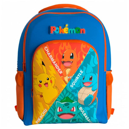 pokemon starters backpack 43cm adaptable