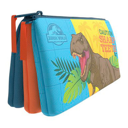 Jurassic World triple pencil case