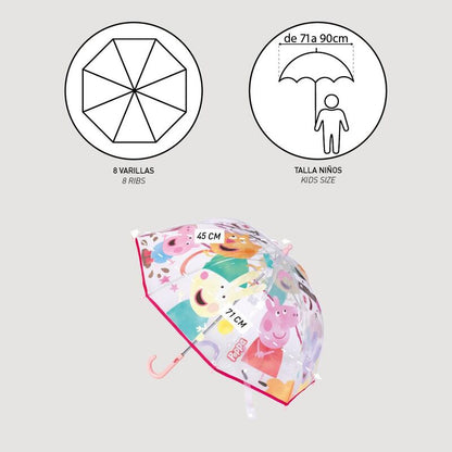 Peppa Pig Bubble Manual Umbrella 45cm
