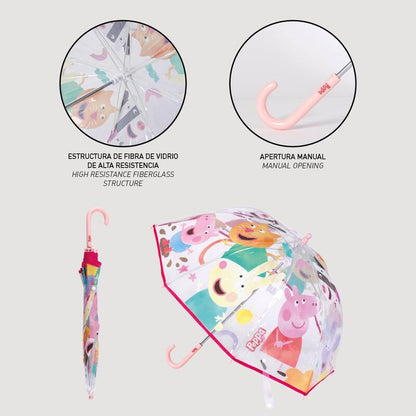 Peppa Pig Bubble Manual Umbrella 45cm