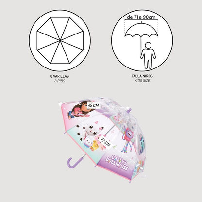 Gabbys Puppenhaus Bubble Regenschirm  manuell  45 cm