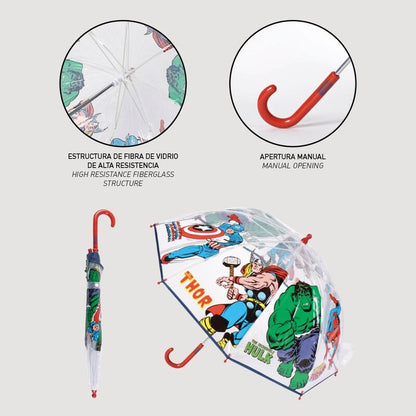 Avengers Marvel Bubble Manual Umbrella 45cm
