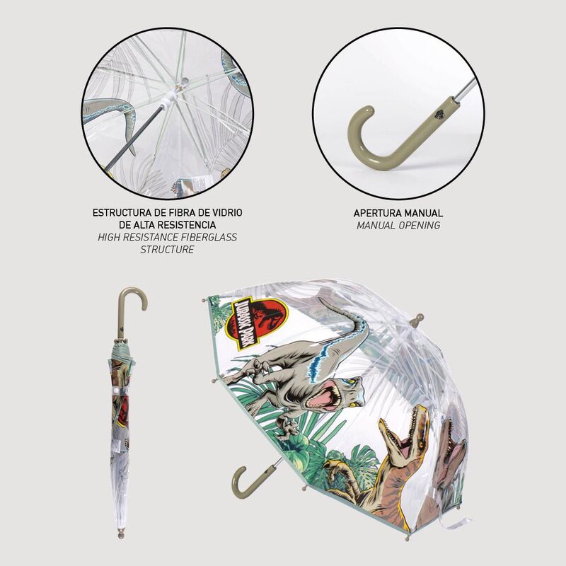 Parasol ręczny Jurassic Park Bubble 45 cm