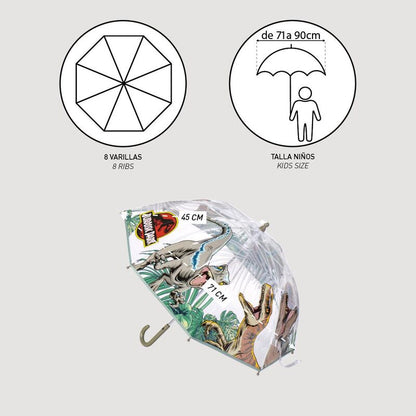 Parasol ręczny Jurassic Park Bubble 45 cm