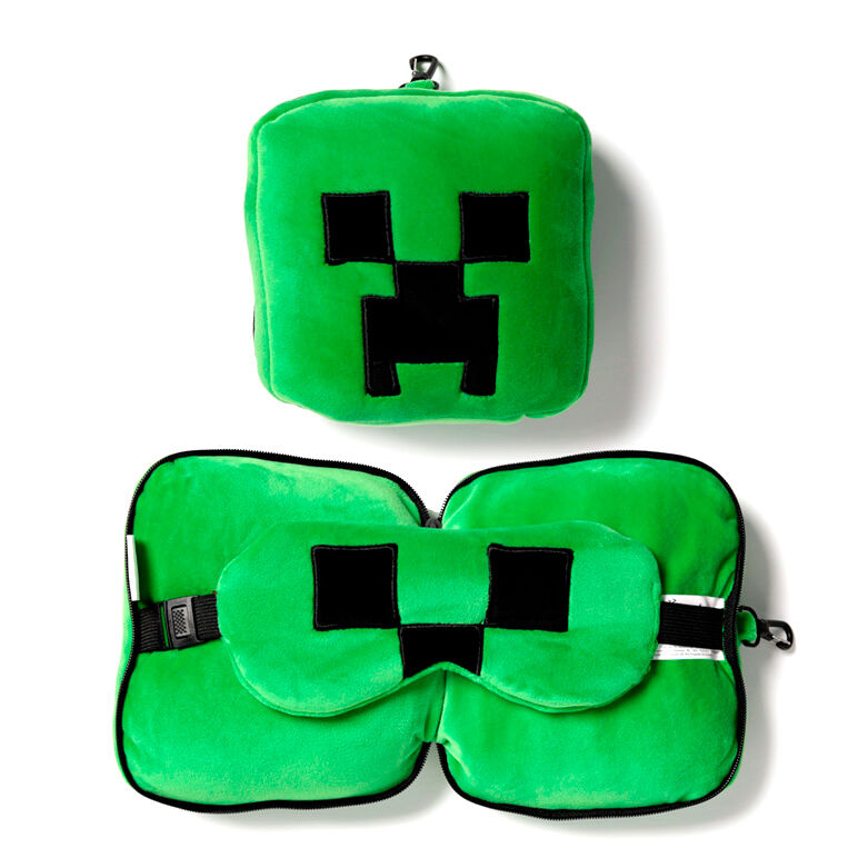 minecraft creeper travel pillow eye mask relaxeazzz
