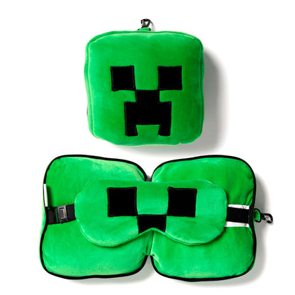 minecraft creeper travel pillow eye mask relaxeazzz