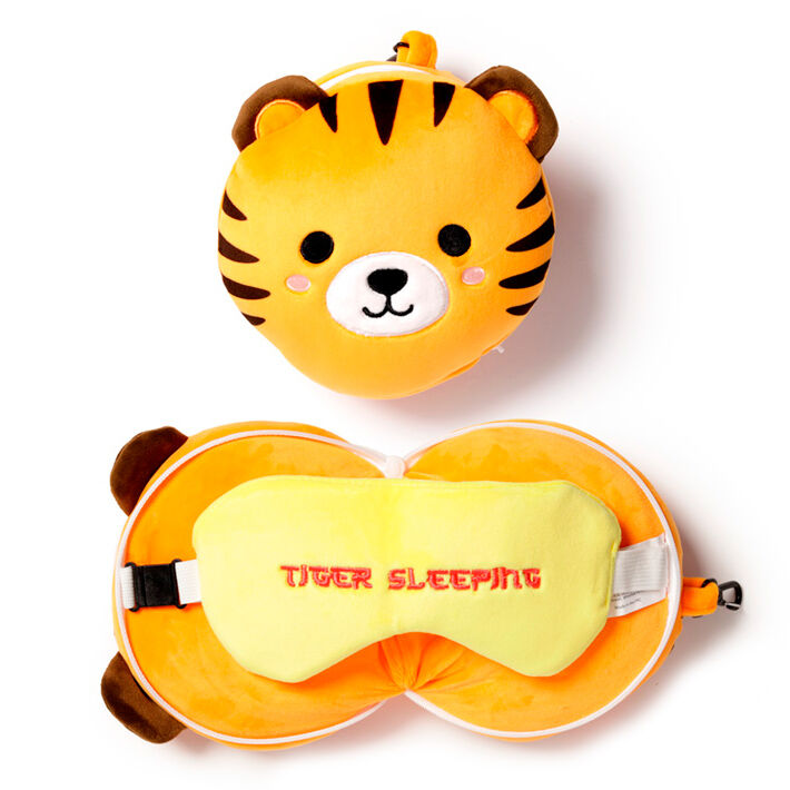 tiger travel pillow eye mask by adoramals relaxeazzz