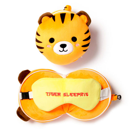 tiger travel pillow eye mask by adoramals relaxeazzz