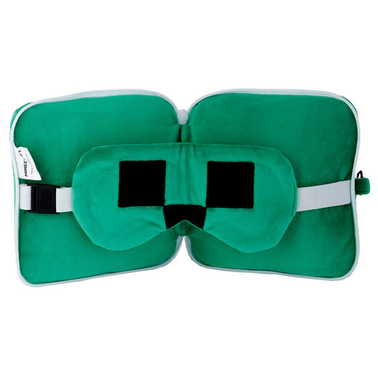 Almofada de viagem Minecraft Creeper com máscara para os olhos Relaxeazzz