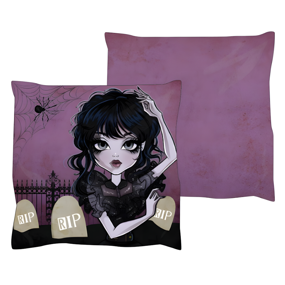 gothic girl cushion