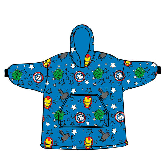 Children's oversized Avengers Marvel coral sweatshirt robe