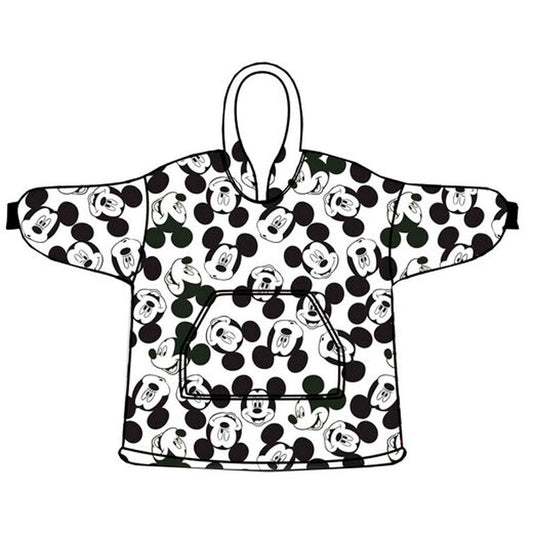 oversized mickey mouse disney coral children's sweatshirt