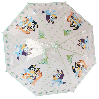 Bluey 48cm Transparent Manual Umbrella