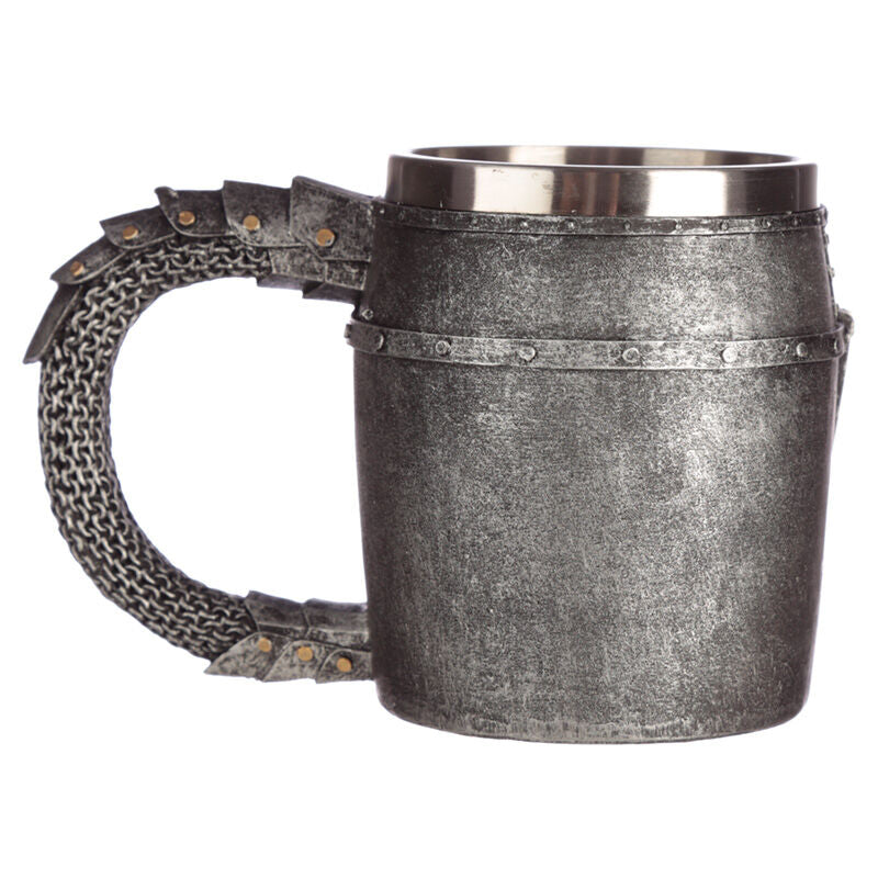 Medieval Helmet and Mail Jug
