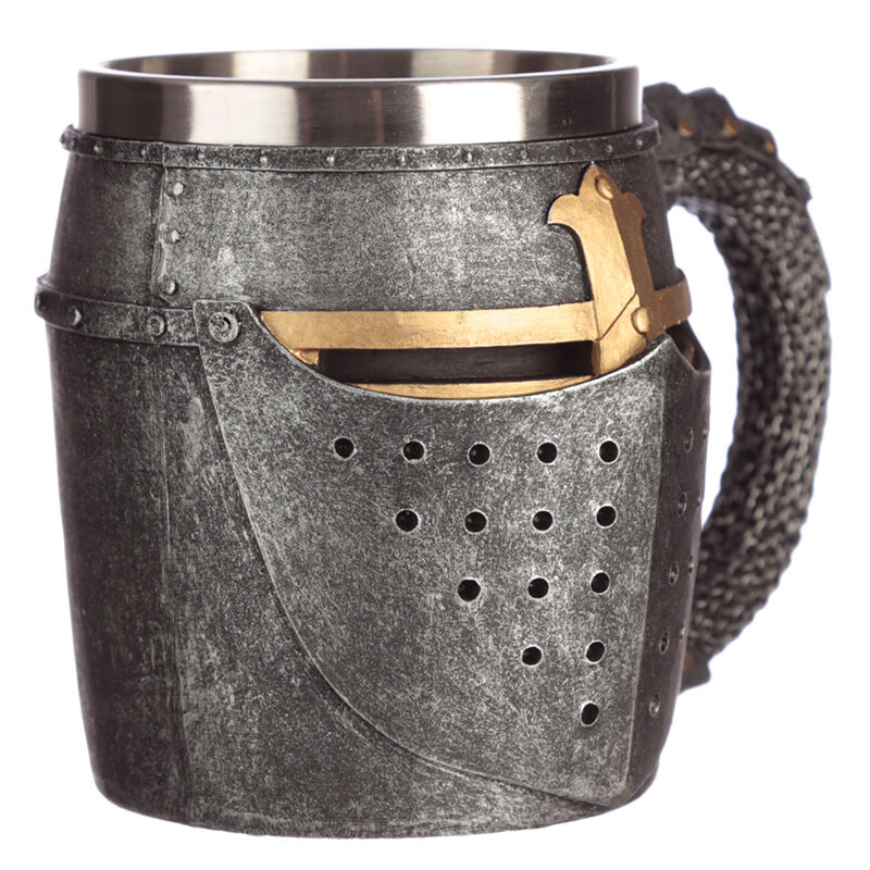 Medieval Helmet and Mail Jug