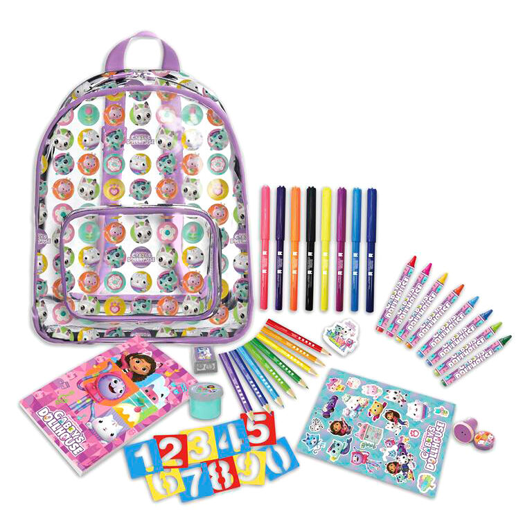gabby's dollhouse activity backpack 42pcs