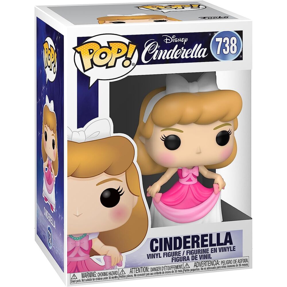 disney pop figure cinderella in pink dress