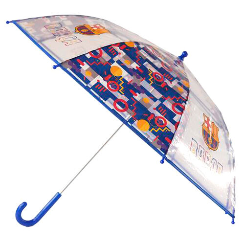 Parapluie manuel transparent F C Barcelone 48 cm
