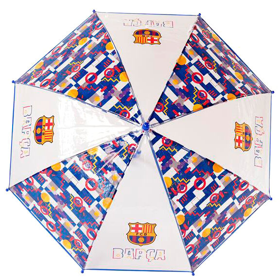 Guarda chuva manual transparente F C Barcelona 48cm