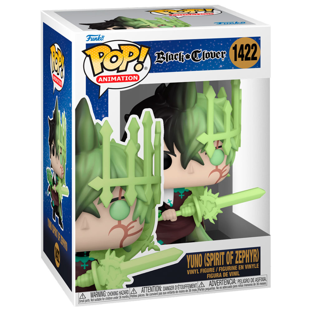 black clover yuno spirit of zephyr pop figure