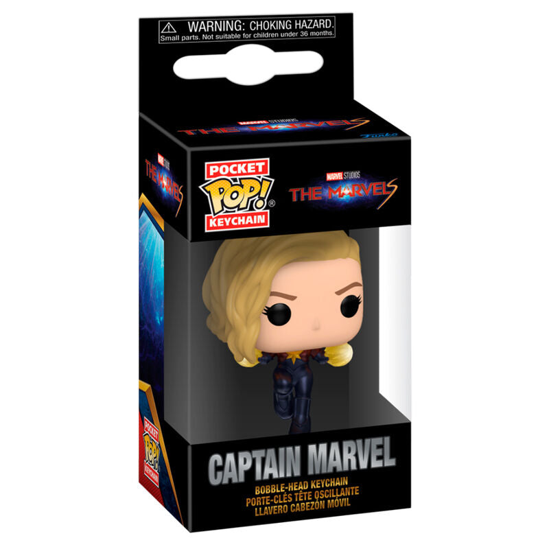 Chaveiro Pocket POP da Capitã Marvel