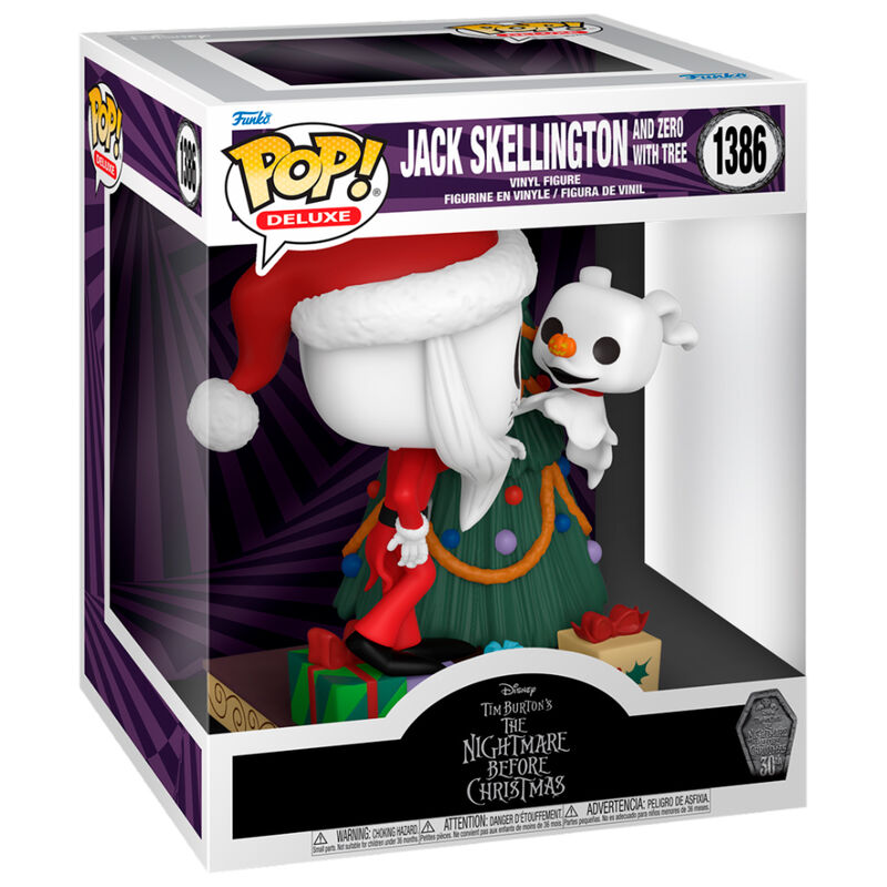 Disney Nightmare Before Christmas 30th Anniversary POP Deluxe Figure Jack Skellington and Zero