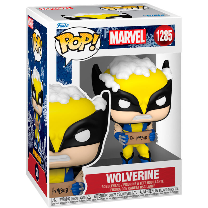 marvel holiday wolverine pop figure
