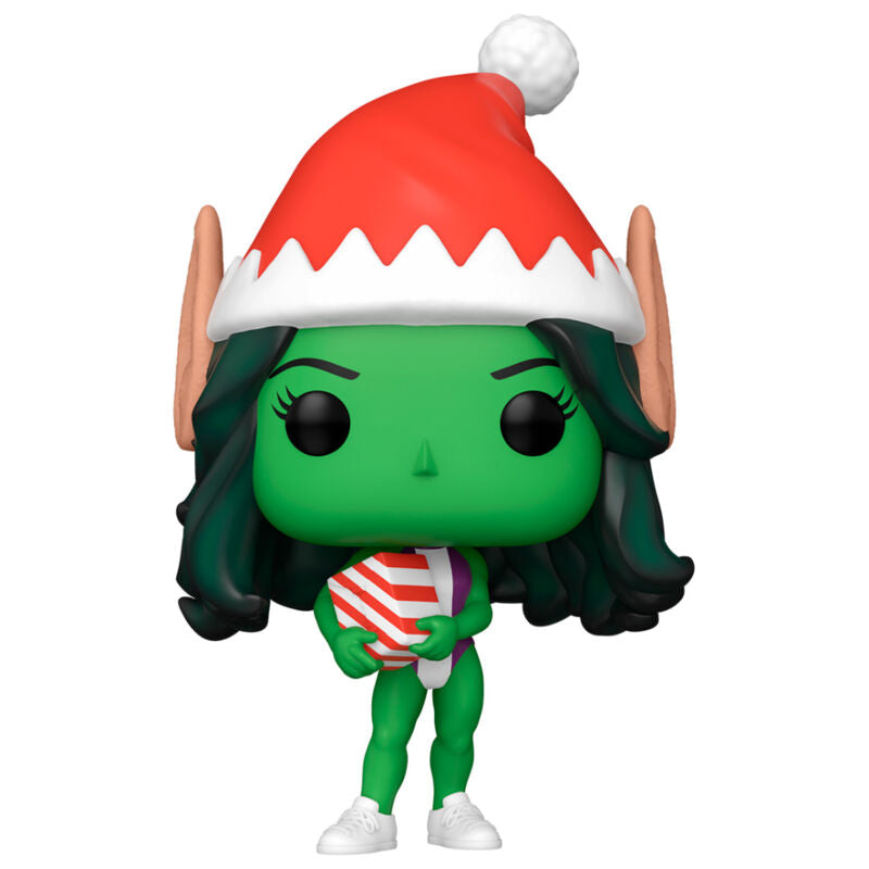 marvel holiday she hulk pop figure