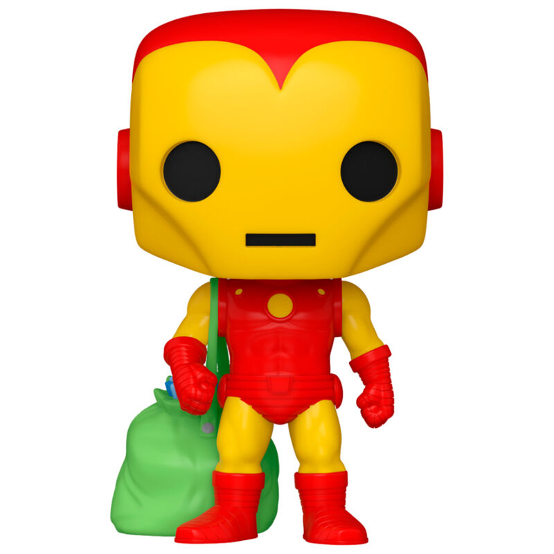 marvel holiday iron man pop figure