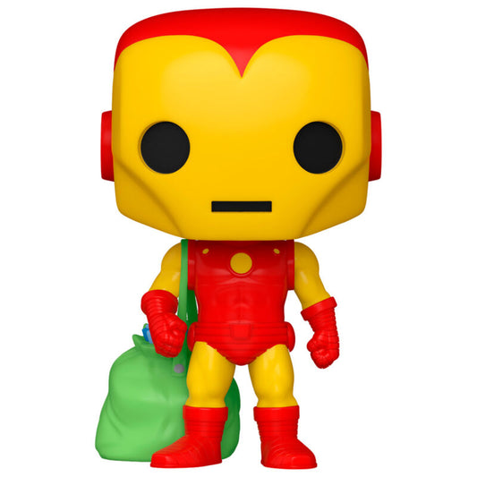 marvel holiday iron man pop figure