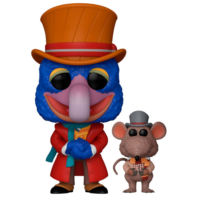 Figurine POP Disney Le Noël des Muppets avec Charles Dickens et Rizzo