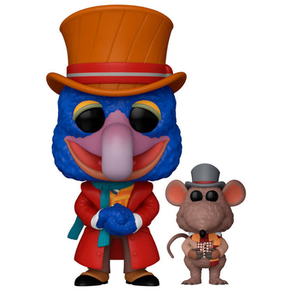 Figurine POP Disney Le Noël des Muppets avec Charles Dickens et Rizzo