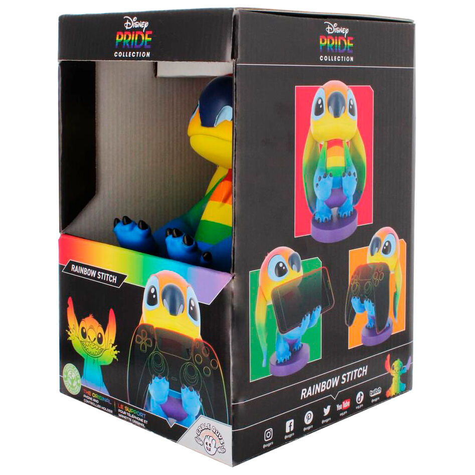 Cable Guy support stand for Disney Rainbow Stitch figure, 20cm