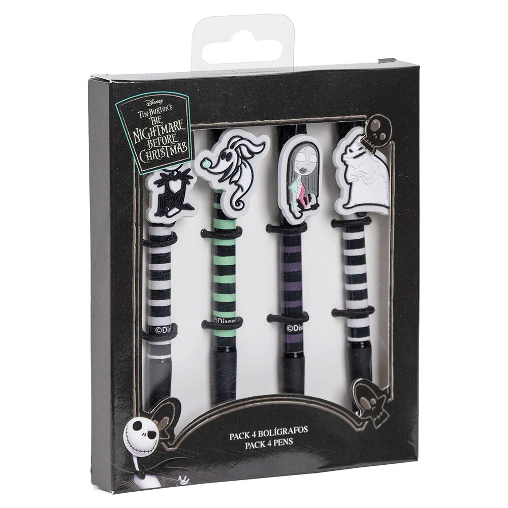 blister pack of 4 nightmare before christmas disney pens