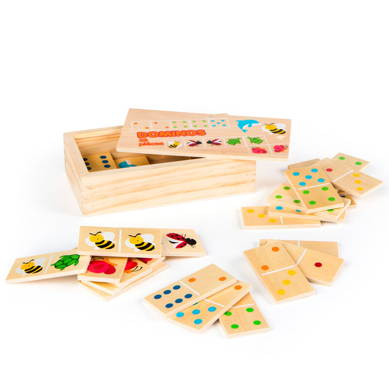wooden animal dominoes  29 pieces
