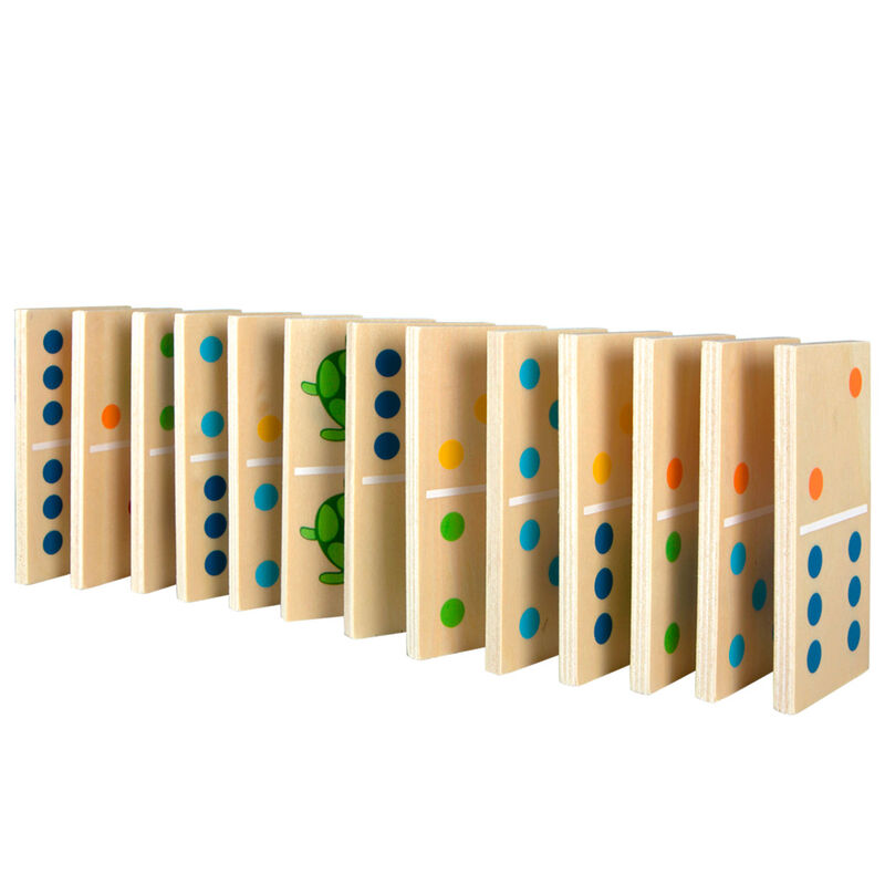 Domino in legno a forma di animali 29 pezzi